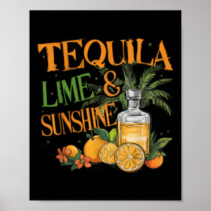 Poster Cinco De Mayo Tequila Lime Et Sunshine Alcool Lo