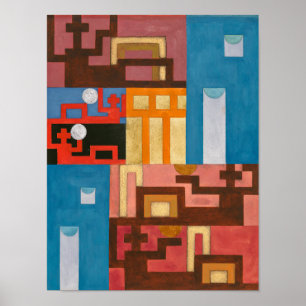 Poster Cinq chiffres étendus Sophie Taeuber-Arp