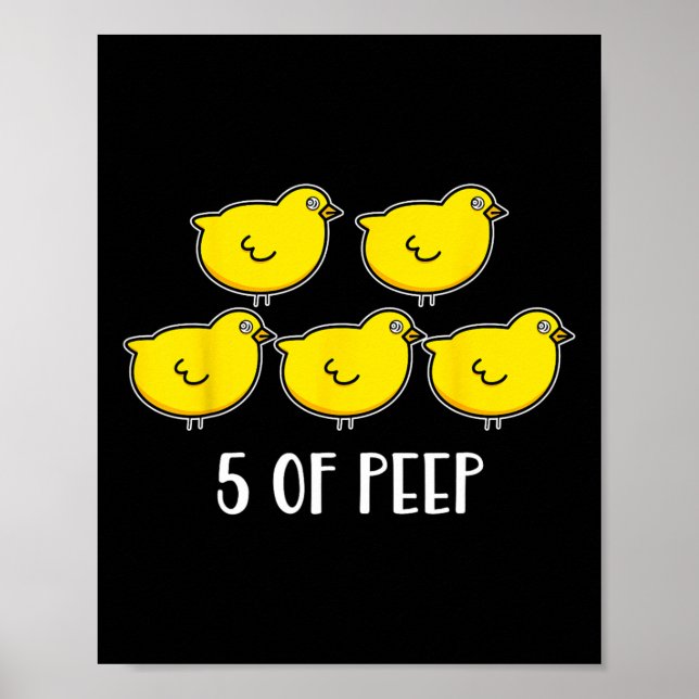 Poster Cinq De Peep Fun Respiratoire Thérapiste Ven (Devant)