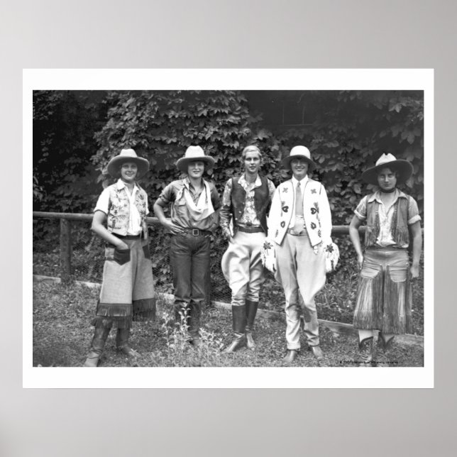 Poster Cinq femmes au ranch des mecs (Devant)