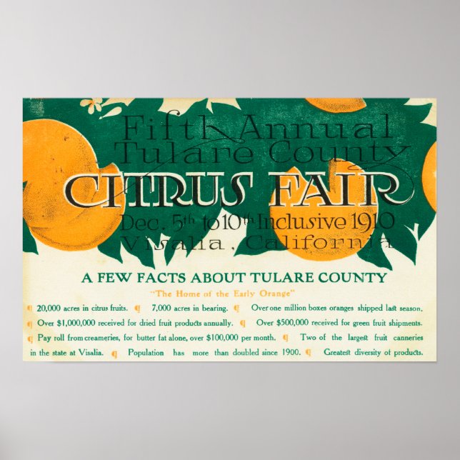 Poster Cinquième promotion annuelle de Tulare County Citr (Devant)