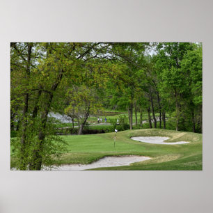 Poster Cinquième vert, parcours de golf Ironhorse, Leawoo