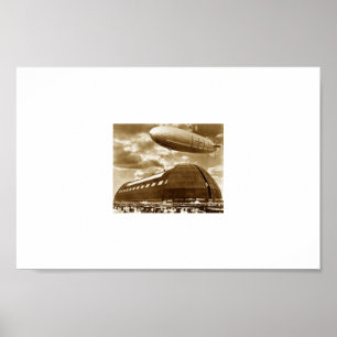 Poster Cintre Akron Ohio de dirigeable souple