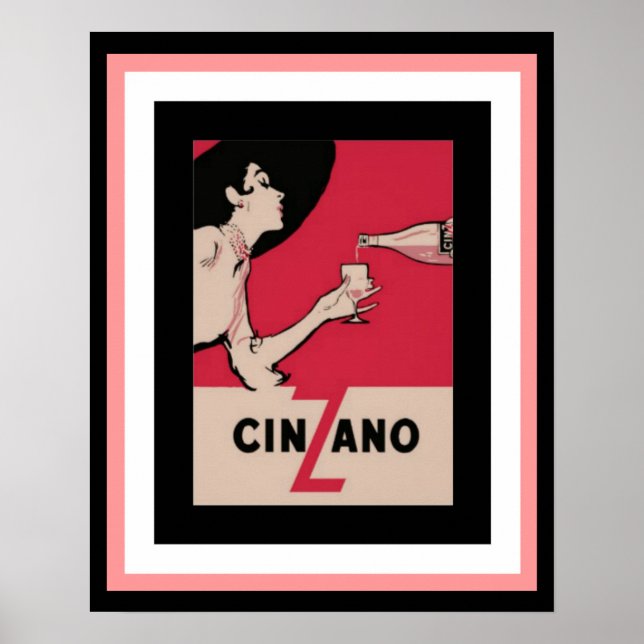 Poster Cinzano 16 x 20 (Devant)