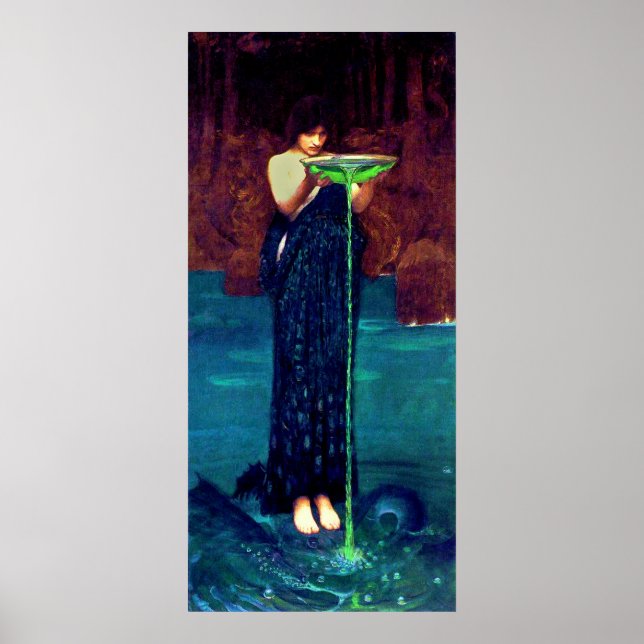 Poster Circë Invidiosa (1892)~ Fine Art Canvas (Devant)