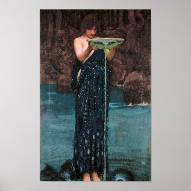 Poster Circe Invidiosa. Jealous Circe, 1892 par John Will (Devant)