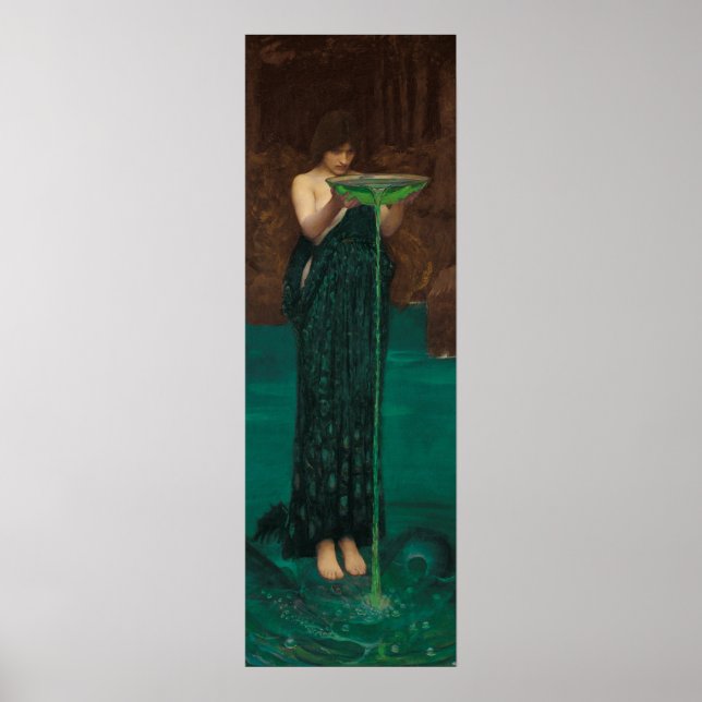 Poster Circe Invidiosa par John William Waterhouse (Devant)