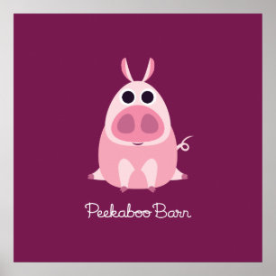 Poster Circonspect le porc