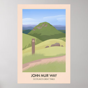 Poster Circuit John Muir Les Grandes Randonnées d'Écosse 
