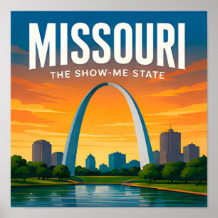 Poster Circuit Missouri St Louis Ozarks Branson