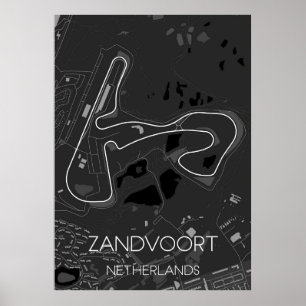Poster Circuit Zandvoort Pays-Bas