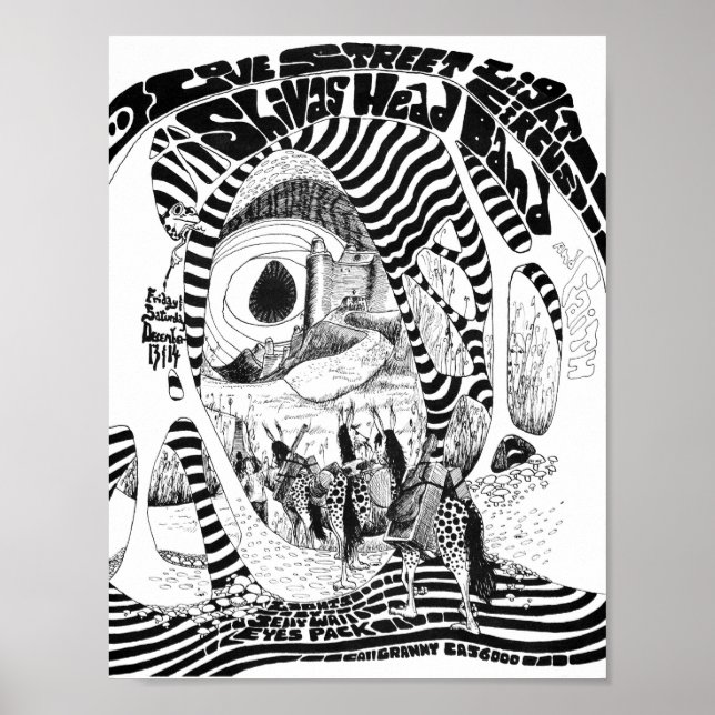 Poster Cirque Love Street Light Dec13&14'68 (Devant)