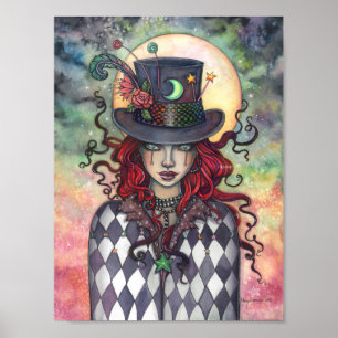 Poster Cirque Mystérieux Chapelier Fou Molly Harrison
