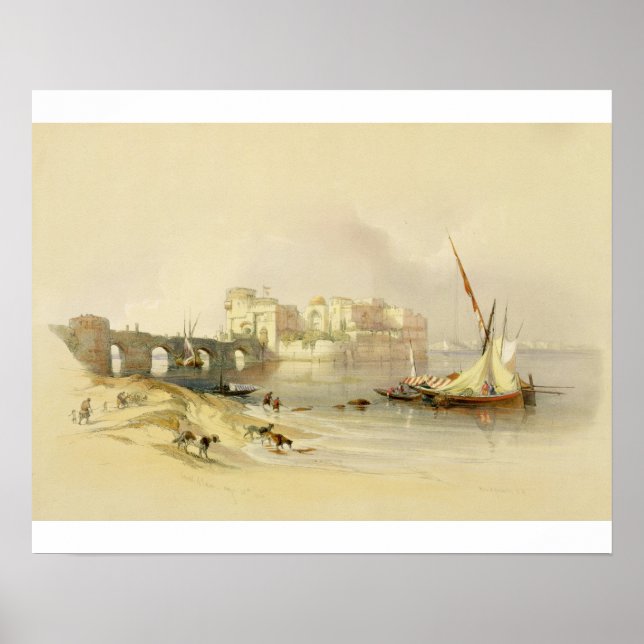 Poster Citadel of Sidon, avril 28th 1839, plate 76 from V (Devant)