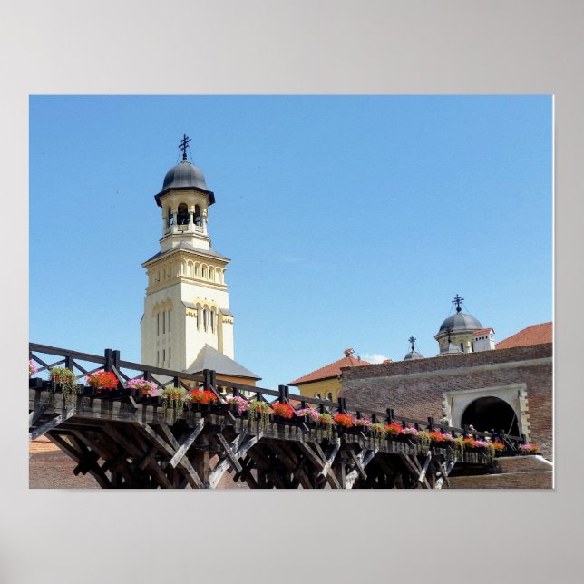 Poster Citadelle, Alba Iulia Forteresse complexe, Transyl (Devant)