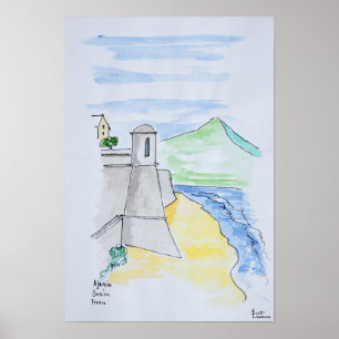 Poster Citadelle d'Ajaccio, Ajaccio   Corse, France