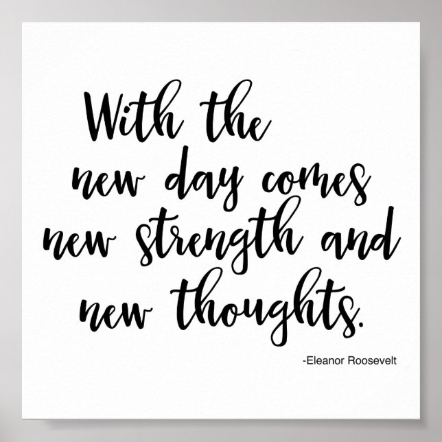 Poster Citant Eleanor Roosevelt (Devant)