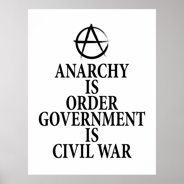 Poster Citation anarchique (Devant)