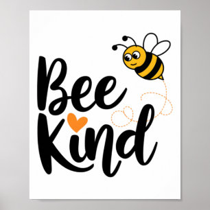 Poster Citation Avec Orange Love bee Sticker