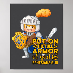 Poster Citation Biblique Armure De Dieu Ephésiens 611 Pâq