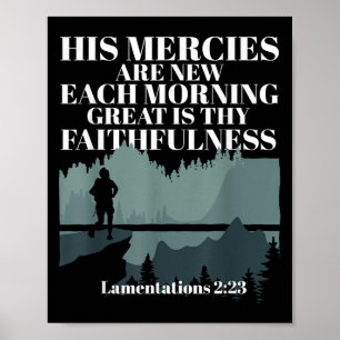 Poster Citation Biblique Ses bontés sont nouvelles chaque