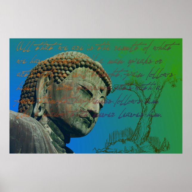 Poster Citation Bouddha (Devant)