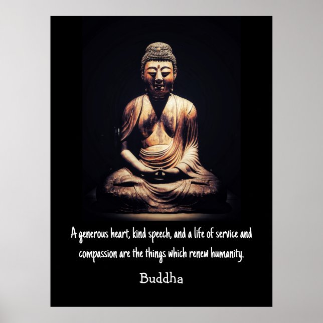 Poster Citation Bouddha (Devant)