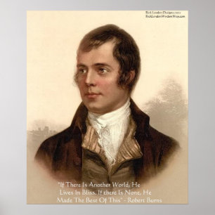 Poster Citation célèbre de Robert Burns