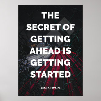 Poster Citation célèbre motivationnelle et inspirante