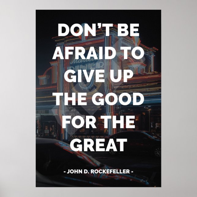 Poster Citation célèbre motivationnelle et inspirante (Devant)