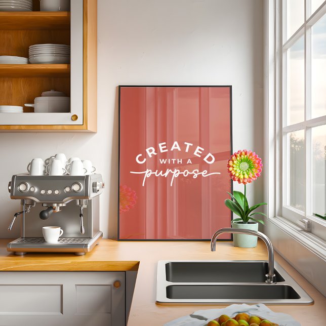 Poster Citation Chrétienne Élégante Rustique (Créateur téléchargé)