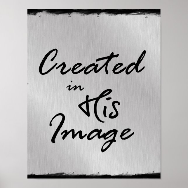 Poster Citation chrétienne sur son image (Devant)