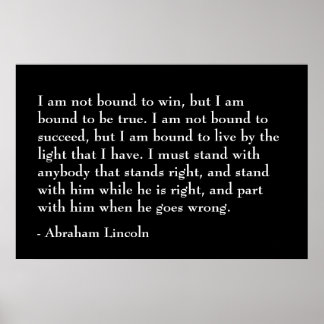 Poster Citation d'Abraham Lincoln