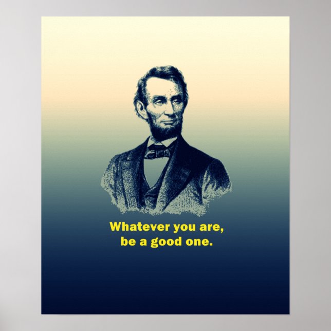 Poster Citation d'Abraham Lincoln (Devant)