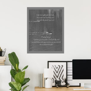 Poster Citation d'affirmation chrétienne et Bible corresp
