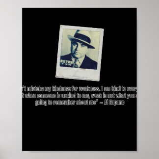 Poster Citation d'Al Capone