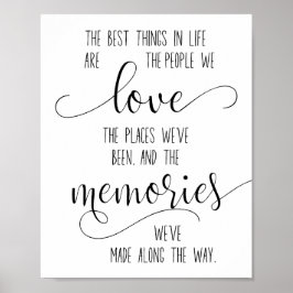 Poster Citation d'amitié, Citation d'amour famille et ami