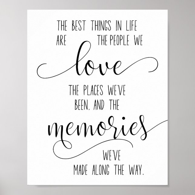 Poster Citation d'amitié, Citation d'amour famille et ami (Devant)