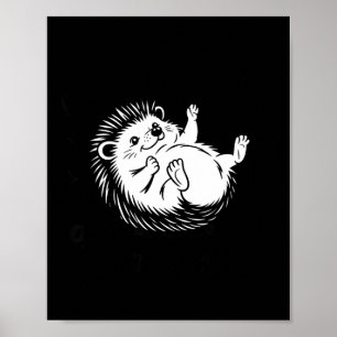 Poster Citation d'amour de hérisson Je Suis Juste Un Peti