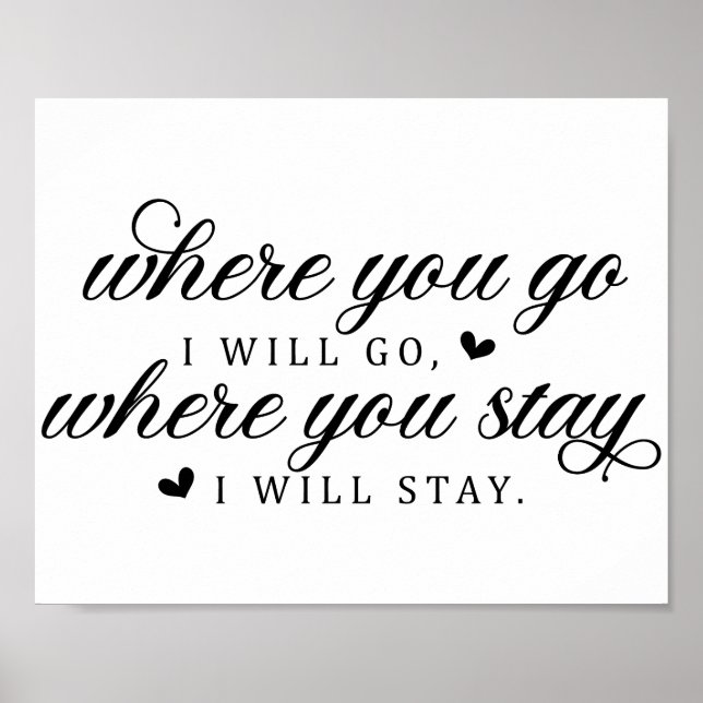 Poster Citation d'amour mariage (Devant)