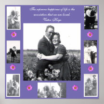 Citation d'amour photo encadrée de photos rose vio