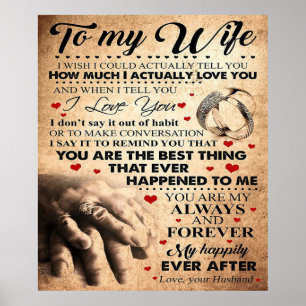 Poster Citation D'Amour Pour La Femme   Meilleur et parfa