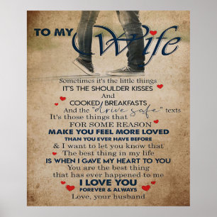 Poster Citation D'Amour Pour La Femme   Meilleur et parfa