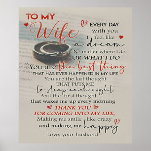 Poster Citation D'Amour Pour La Femme   Présence tendance