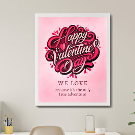 Poster Citation d'amour pour la Saint-Valentin