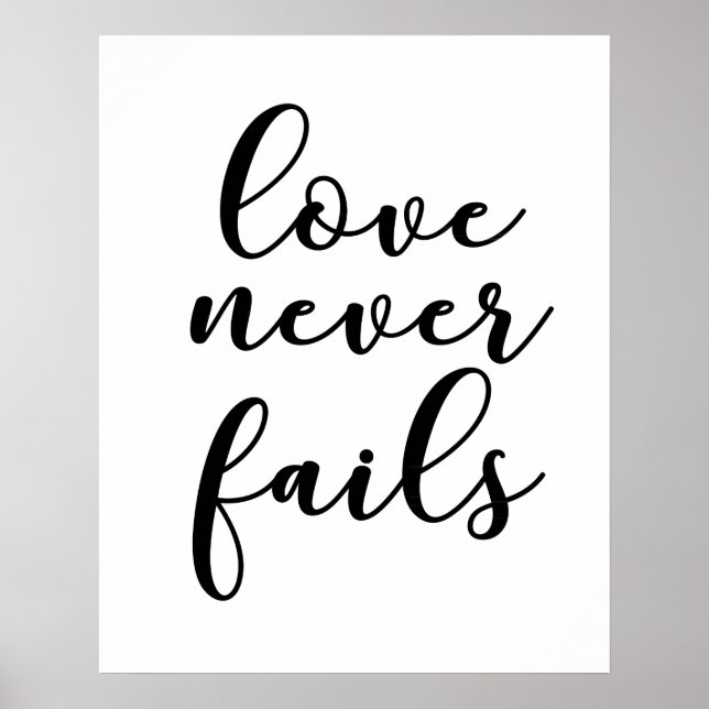 Poster Citation d'amour romantique mariage (Devant)