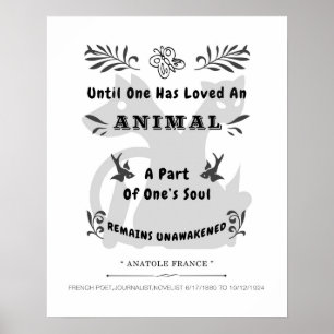 Poster Citation d'animal
