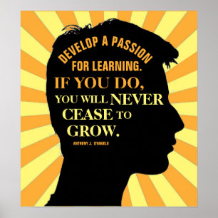 Poster Citation d'Anthony J. D'Angelo 18"X20"