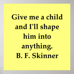 Poster citation de B F Skinner