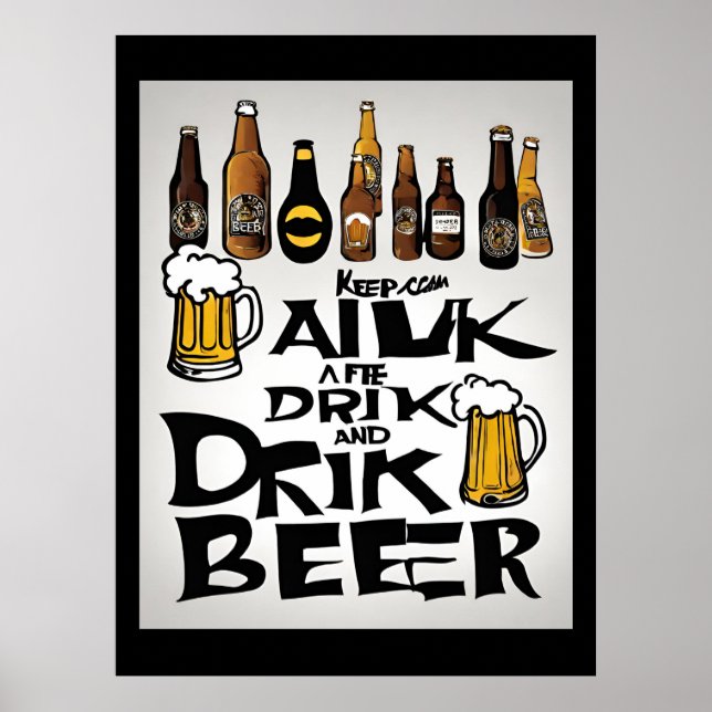 Poster Citation de bière (Devant)